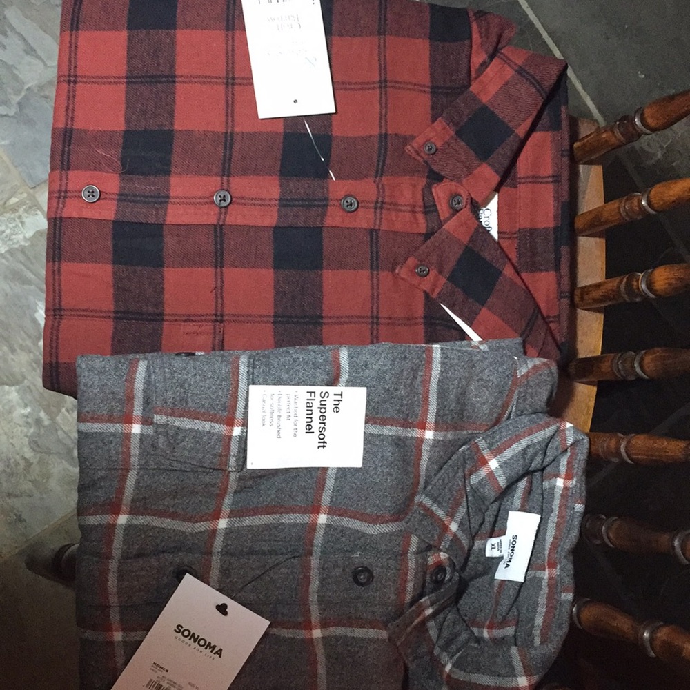 Burnt orange w/black and  gray/orange